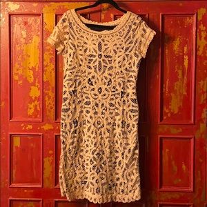 Light pink catherine malandrino dress.